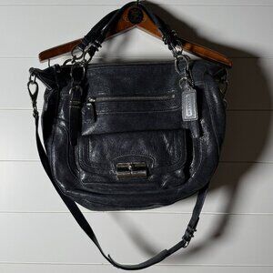 Coach Kristin Black Leather Satchel Excellent Condition
